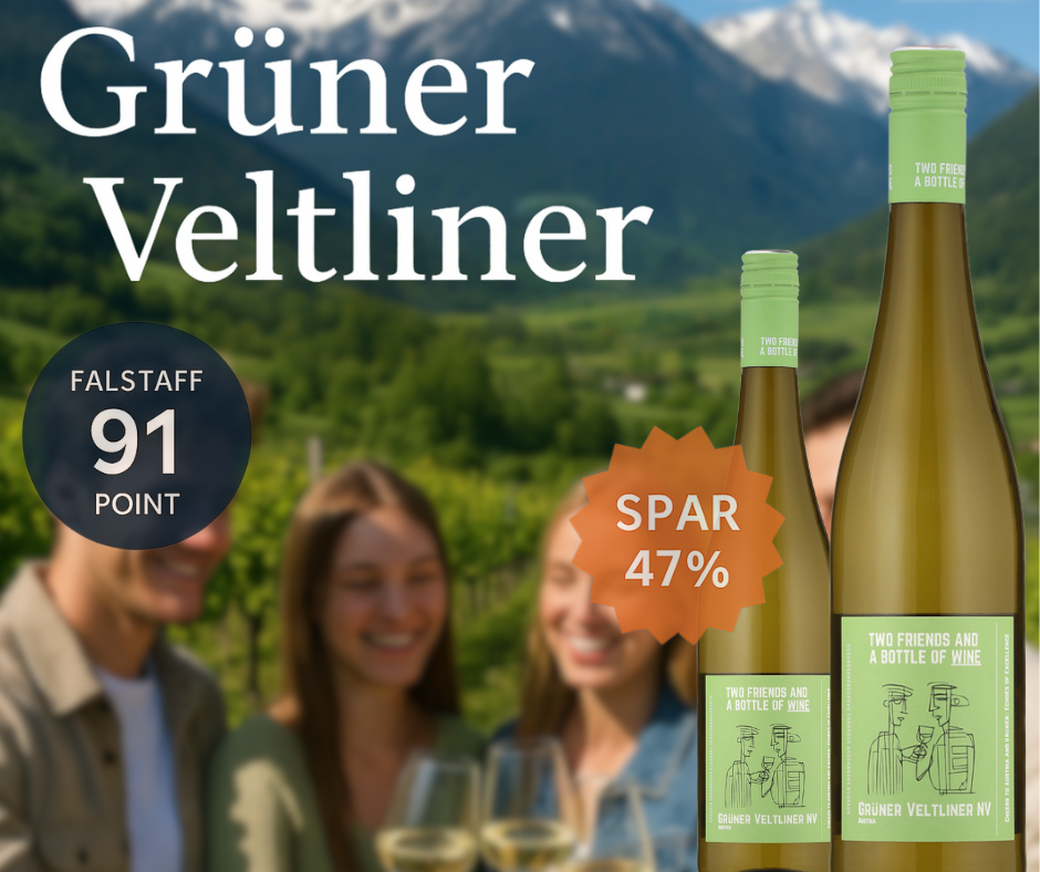 Two Friends and a Bottle of Wine Grüner Veltliner NV