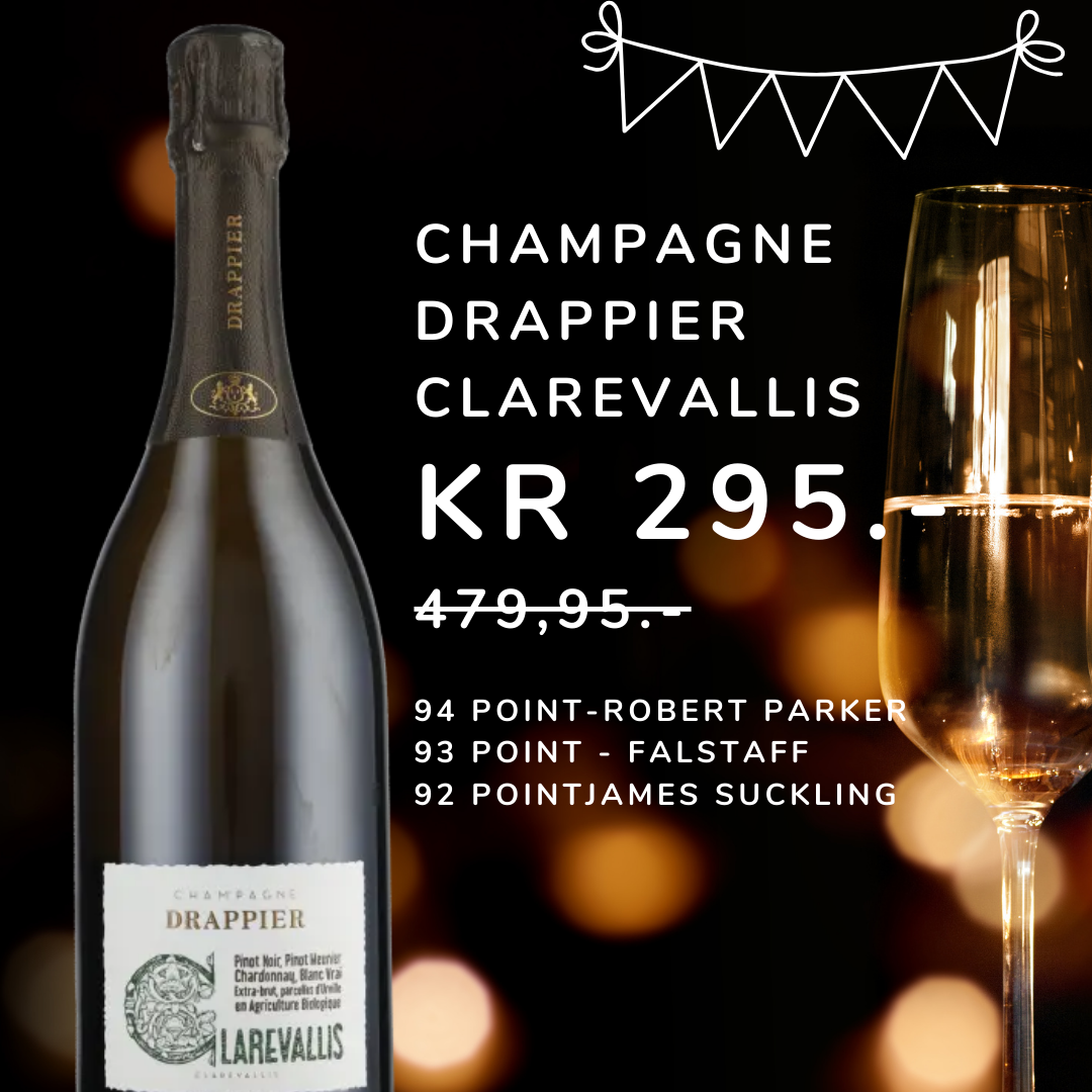 Champagne Drappier Økologisk Drappier Champagne Clarevallis