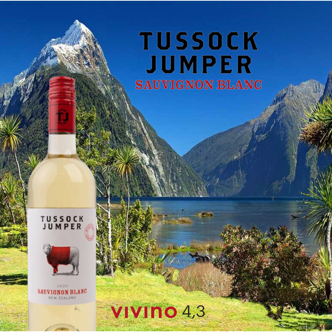 12 stk Tussock Jumper Marlborough Sauvignon Blanc 2022